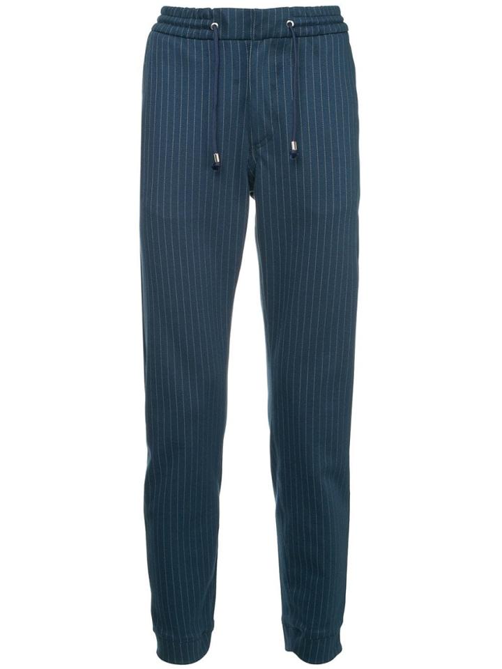 The Goodpeople Pinstripe Track Pants - Blue