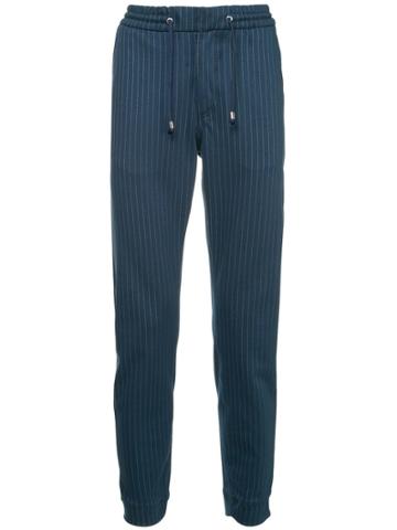 The Goodpeople Pinstripe Track Pants - Blue