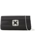 Manolo Blahnik - Gothisi Clutch Bag - Women - Silk/viscose - One Size, Black, Silk/viscose