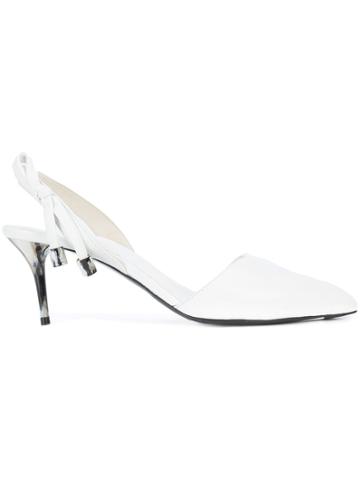 Oscar De La Renta Cora Pumps - White
