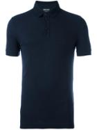 Giorgio Armani Classic Polo Shirt, Men's, Size: 48, Blue, Virgin Wool