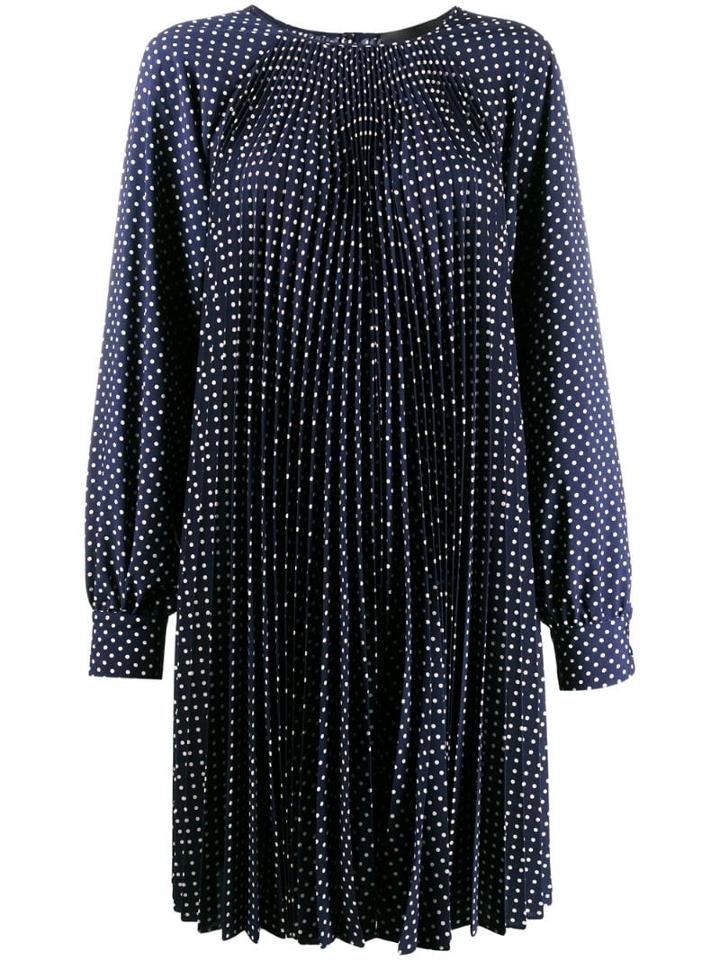 Erika Cavallini Polka Dot Swing Dress - Blue