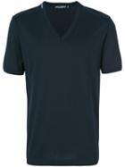 Dolce & Gabbana - V-neck T-shirt - Men - Cotton - 52, Blue, Cotton