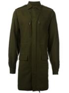 Haider Ackermann 'proud' Coat, Men's, Size: Medium, Green, Virgin Wool/cotton