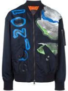 Diesel Black Gold 'jimbomb-print' Bomber Jacket, Men's, Size: 54, Polyamide/polyester