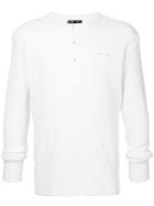 The Upside Buttoned Sweatshirt - White