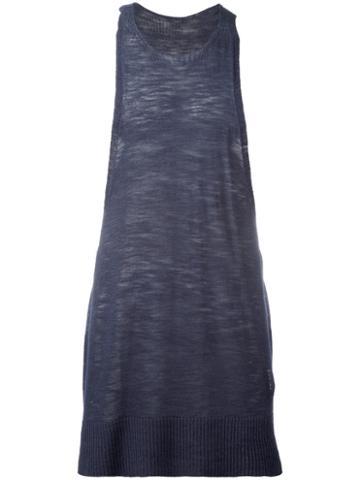 Onebyme - Racer Back Tank Top - Men - Linen/flax/viscose - 4, Blue, Linen/flax/viscose