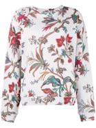 Floral Print Sweatshirt - Women - Cotton - M, Nude/neutrals, Cotton, Alexander Mcqueen