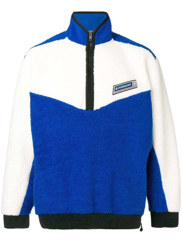 Givenchy Colour Block Pullover Jacket - Blue