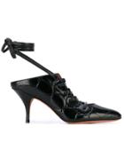 Givenchy Lace Up Mules - Black