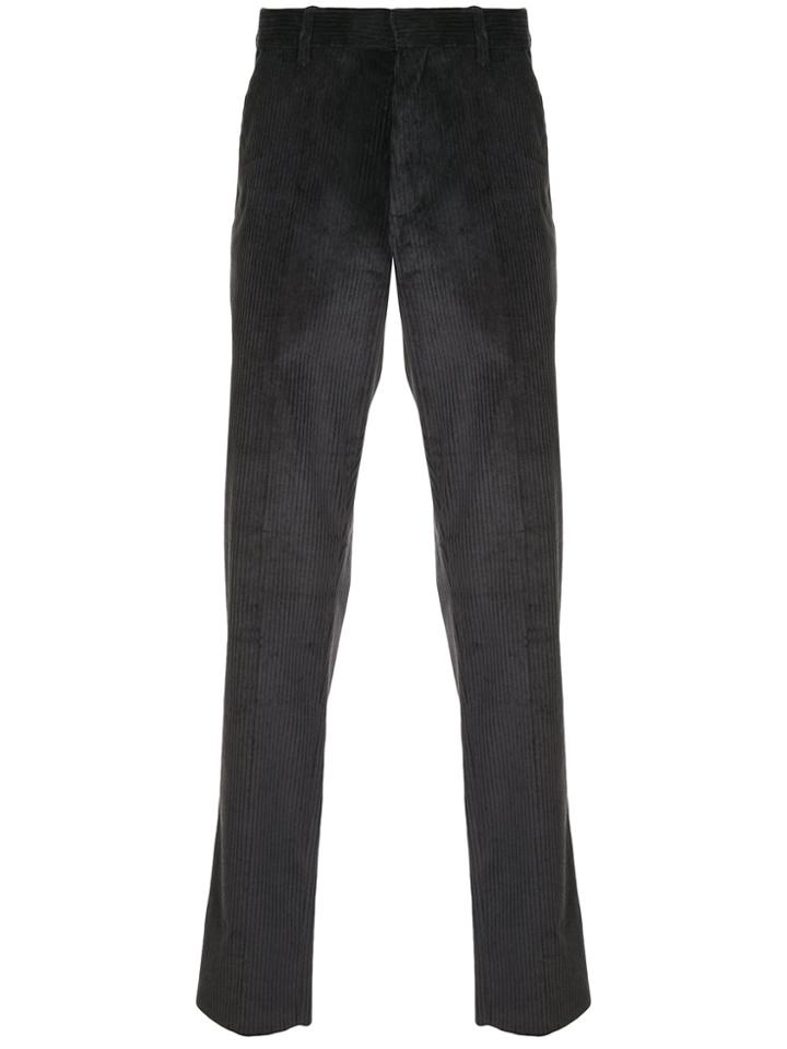 Ann Demeulemeester Straight-leg Corduroy Trousers - Grey