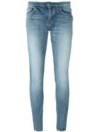 Saint Laurent Stonewashed Skinny Jeans, Women's, Size: 29, Blue, Cotton/spandex/elastane