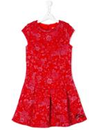 Kenzo Kids Metallic Pattern Dress - Red