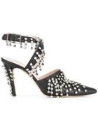 Christopher Kane Crystal Drip High Heel - Black