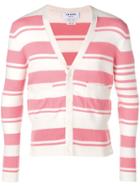 Thom Browne 4-bar Repp Stripe Cardigan - White