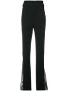David Koma Contrast Sequin Side Trousers - Black