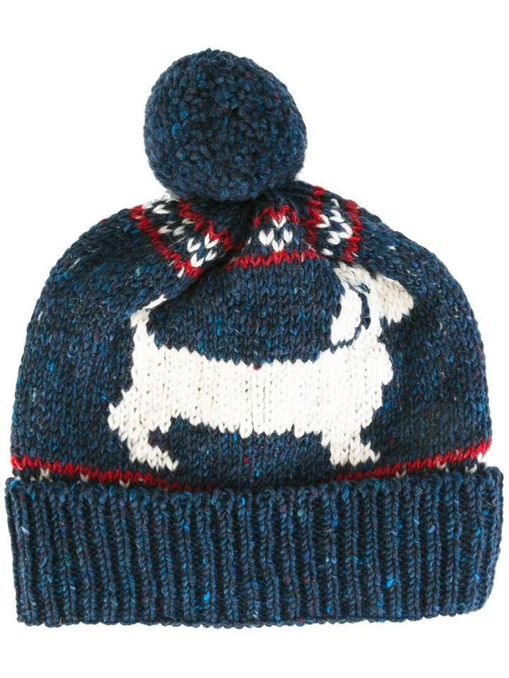 Thom Browne Intarsia Knit Beanie