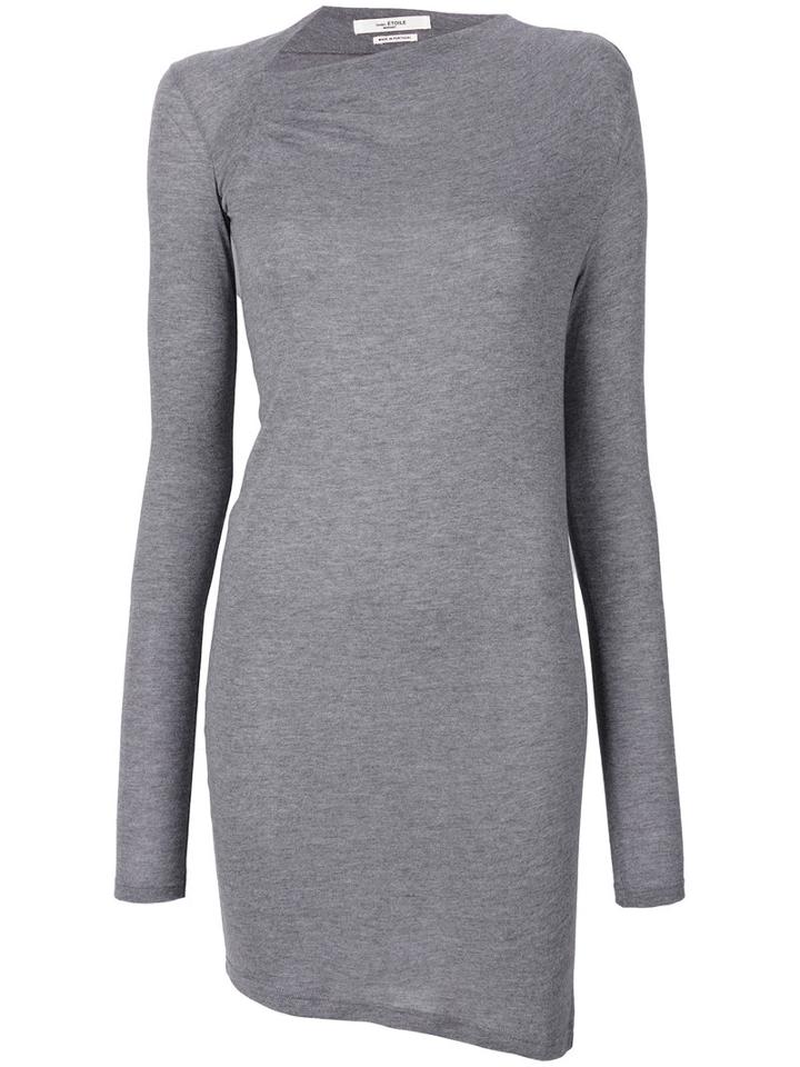 Isabel Marant Étoile - Twirl Effect Long Top - Women - Polyamide/viscose/cashmere - 36, Grey, Polyamide/viscose/cashmere