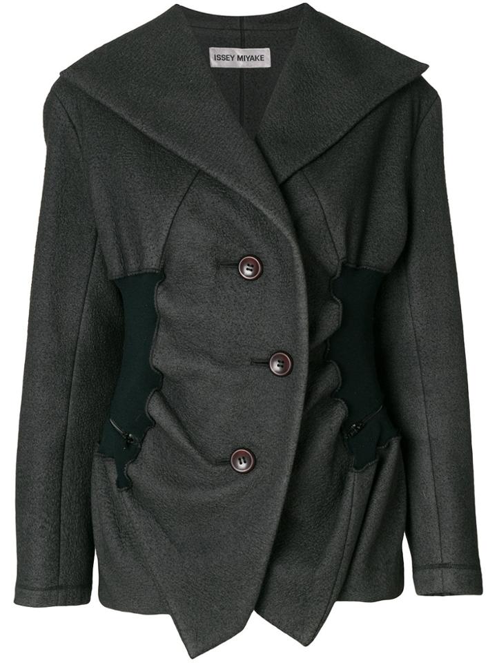 Issey Miyake Vintage Double Breasted Jacket - Grey