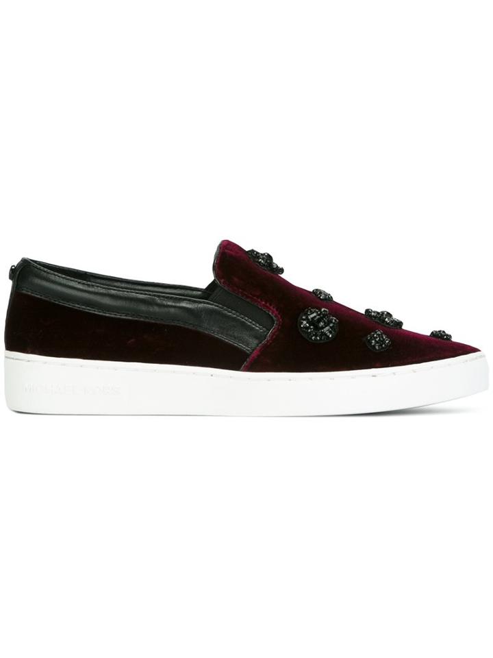 Michael Michael Kors Polka Dot Velvet Sneakers