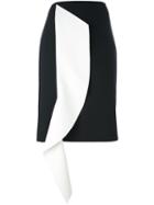 Msgm 'draped Detail' Skirt, Women's, Size: 40, Black, Polyester/spandex/elastane/viscose