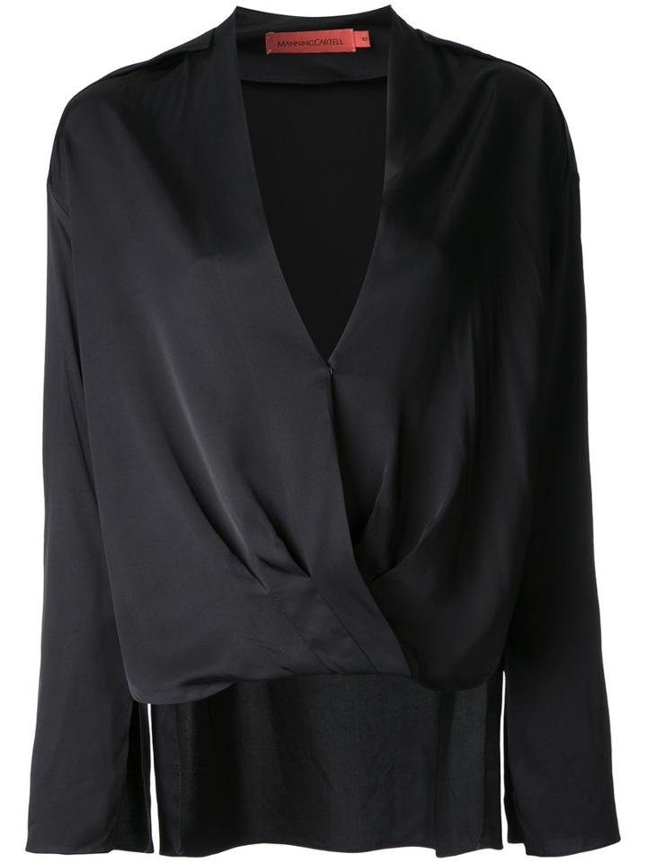 Manning Cartell Luxe Intent Longsleeved Blouse, Women's, Size: 8, Black, Spandex/elastane/viscose