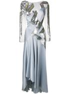Temperley London Insignia Sequin Dress - Blue