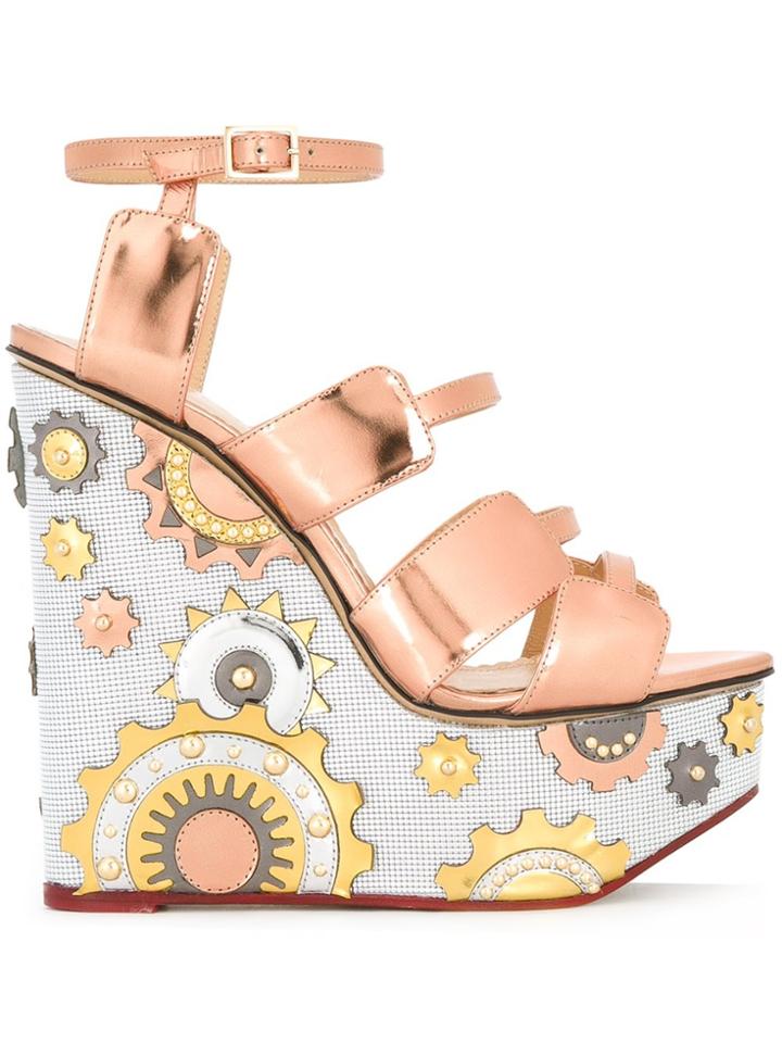 Charlotte Olympia 'mechanical Merylin' Sandals - Metallic