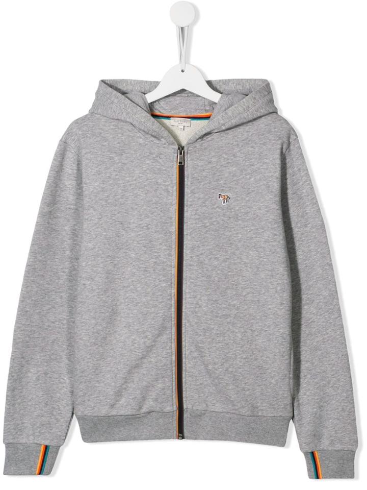 Paul Smith Junior Teen Zipped Hoodie - Grey