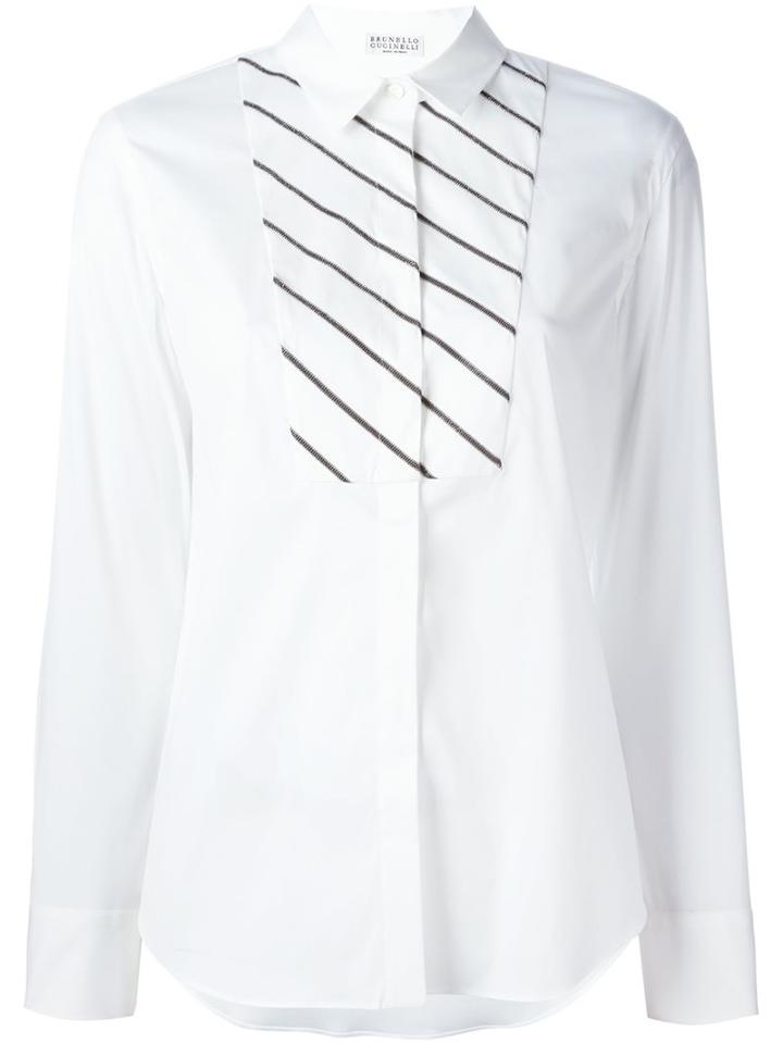 Brunello Cucinelli Diagonal Stripes Shirt