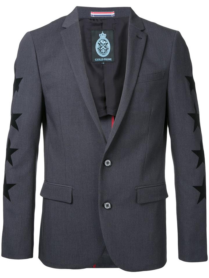 Guild Prime Classic Blazer, Men's, Size: 3, Grey, Polyester/polyurethane/rayon