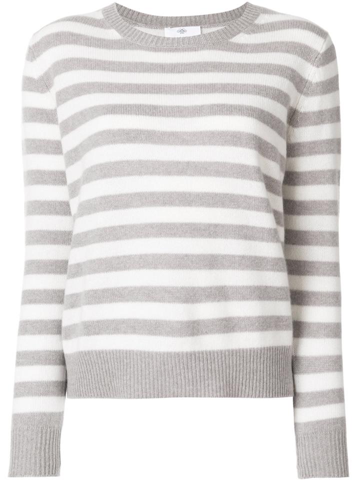 Allude Striped Jumper - Grey