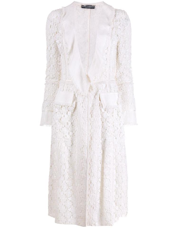 Dolce & Gabbana Pre-owned 1990's Lace Jacket - White