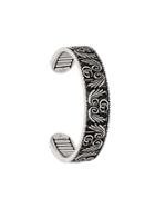 Gucci Double G And Leaf Bracelet - Silver