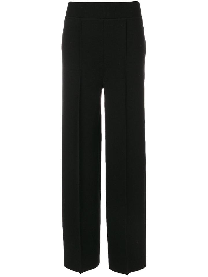 Aula Velvet Palazzo Trousers - Pink & Purple