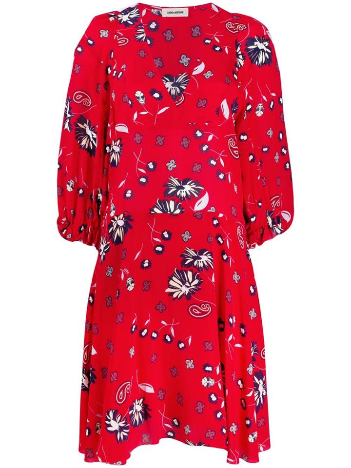 Zadig & Voltaire Floral Day Dress - Red