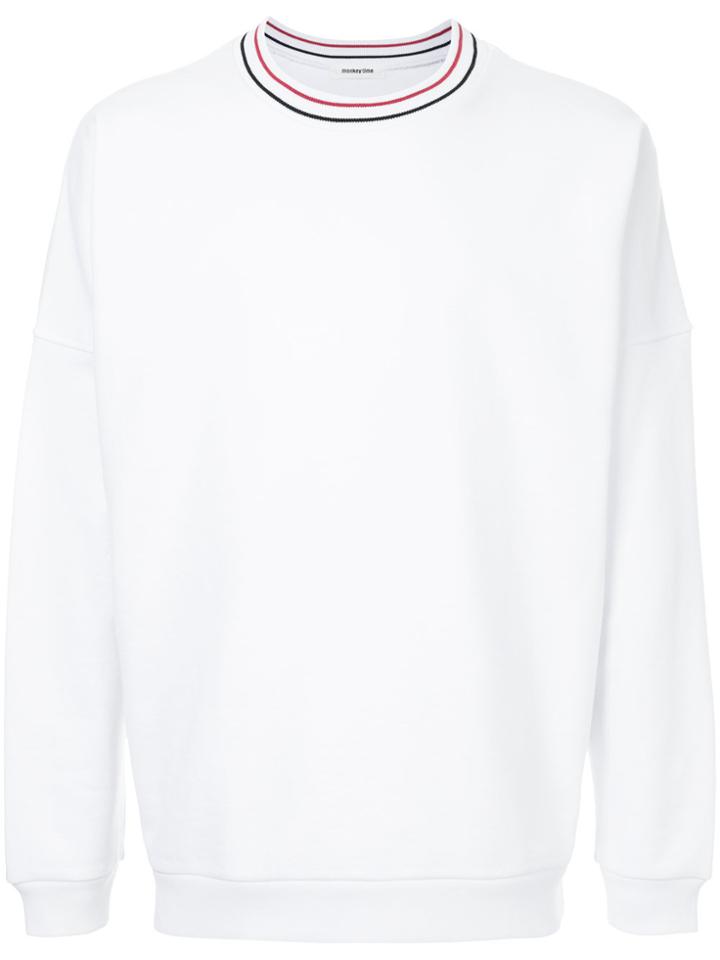 Monkey Time Crew Neck Sweatshirt - White