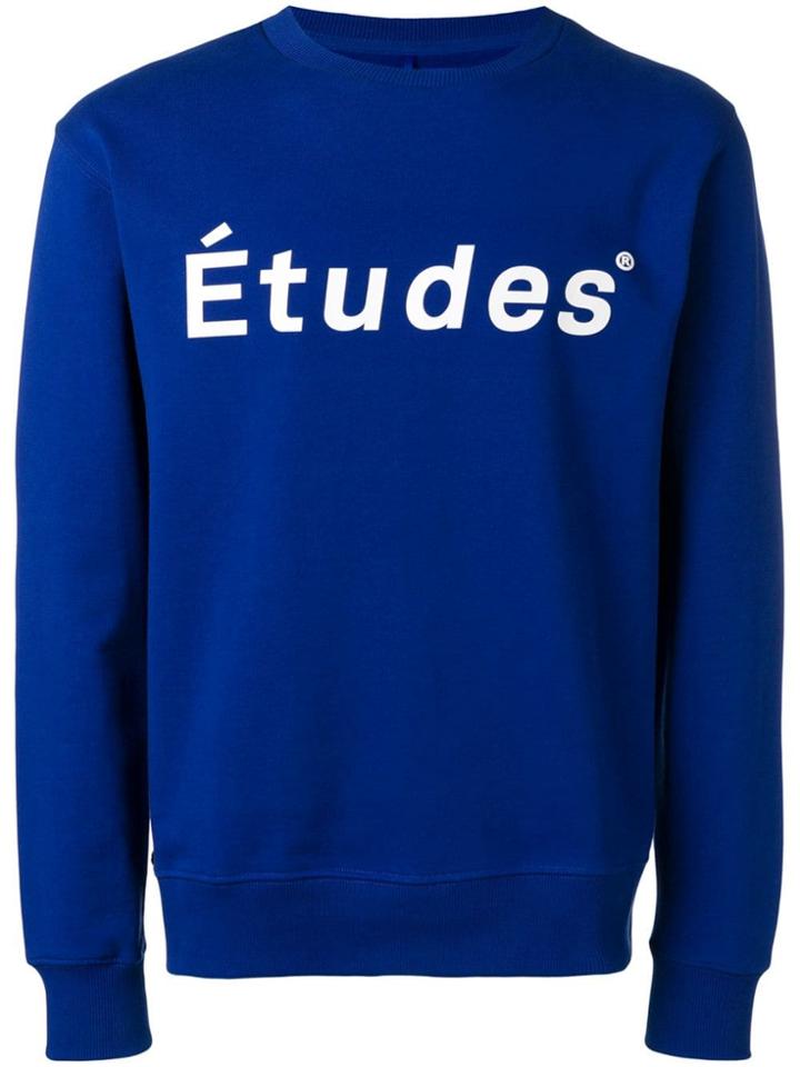 Études Logo Print Sweatshirt - Blue