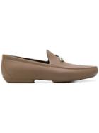 Vivienne Westwood Orb Embellished Loafers - Brown