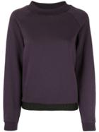 Emporio Armani Logo Trim Sweatshirt - Purple