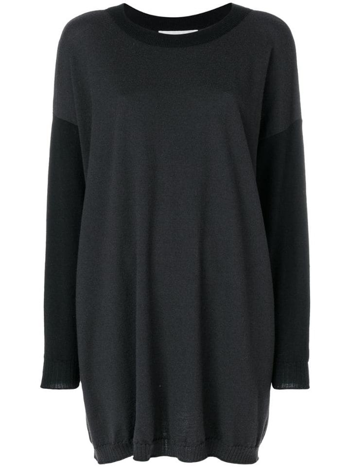 Jc De Castelbajac Pre-owned Oversized Knitted Sweater - Black