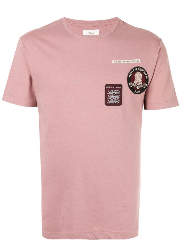 Kent & Curwen Patchwork T-shirt - Pink