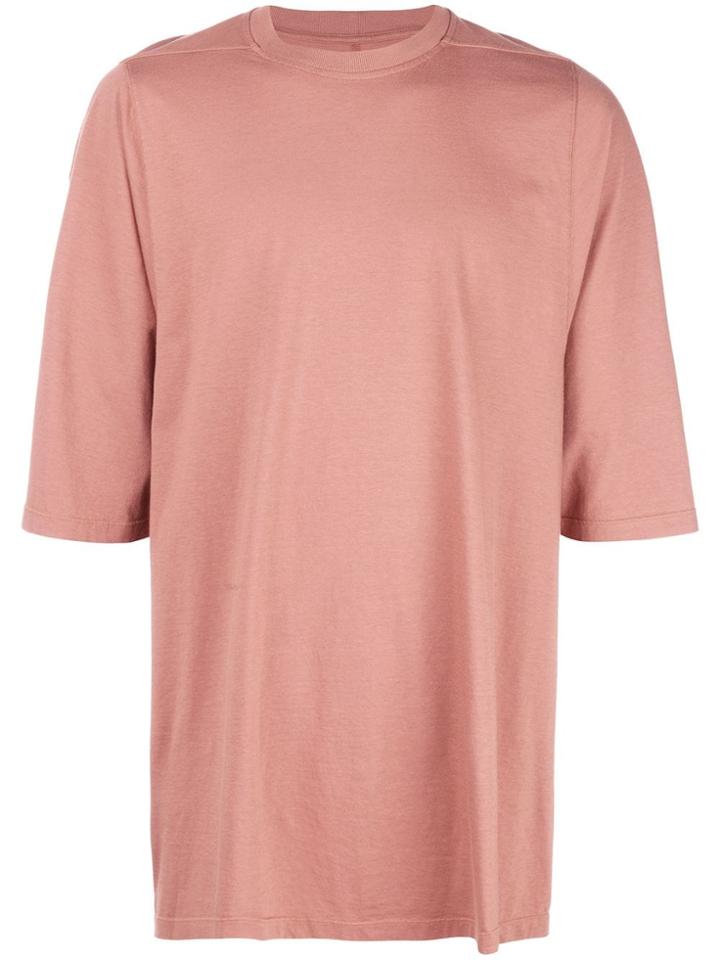 Rick Owens Oversized Crewneck T-shirt - Red