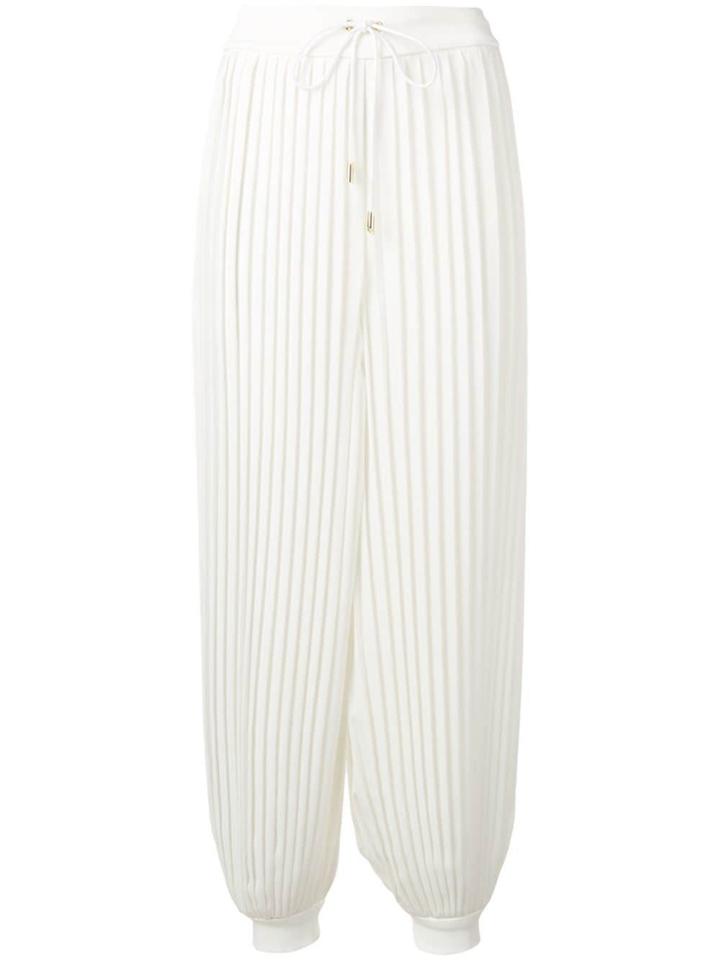 Atu Body Couture Pleated Design Trousers - White