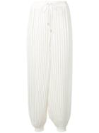 Atu Body Couture Pleated Design Trousers - White