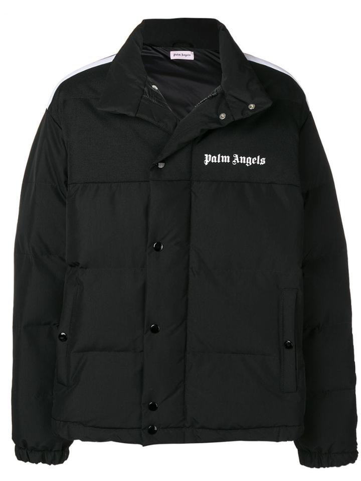 Palm Angels Padded Logo Jacket - Black