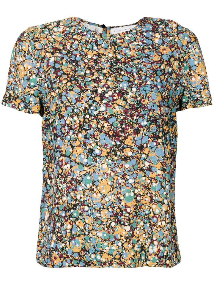 Victoria Beckham - Abstract Print T-shirt - Women - Viscose - 10, Viscose