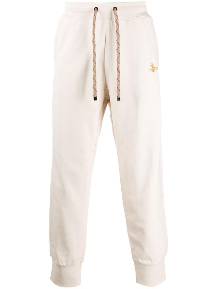Vivienne Westwood Embroidered Logo Track Pants - Neutrals