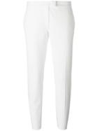 Joseph Tailored Cropped Trousers, Women's, Size: 34, White, Viscose/cotton/spandex/elastane