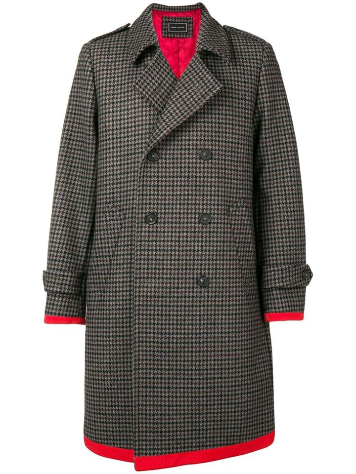 Tommy Hilfiger Midi Buttoned Coat - Grey